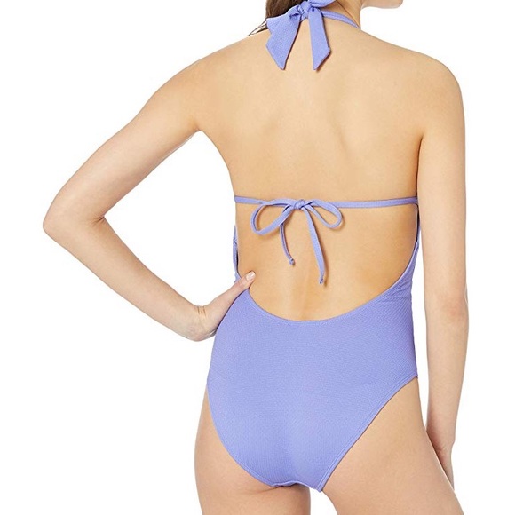 Cyn Luca lavender keyhole one piece swimsuit Large - Picture 4 of 8